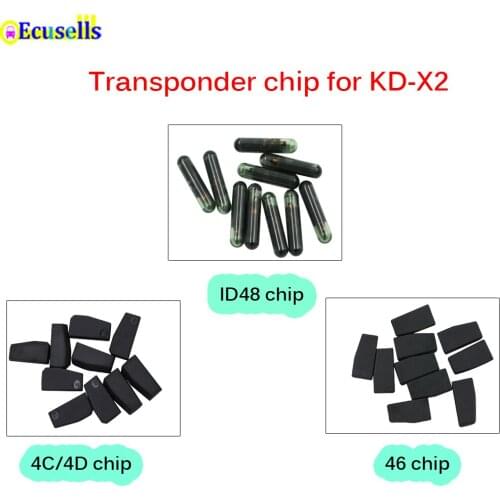 10pcs/lot High Quality KD 4C 4D 46 and 48 Copy Clone Chip Transponder Special for KEYDIY KD-X2 KD X2 Key Programmer Cloner
