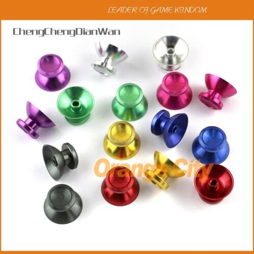 ChengChengDianWan 2pcs=1pair Aluminum Metal Joystick Cap thumbstick for xbox360 Controller