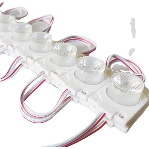 20PCS 1.5W LED Diffuse Reflection Module Injection Lens 3030 Super Bright Advertising Light IP65 Waterproof Sign Backlight