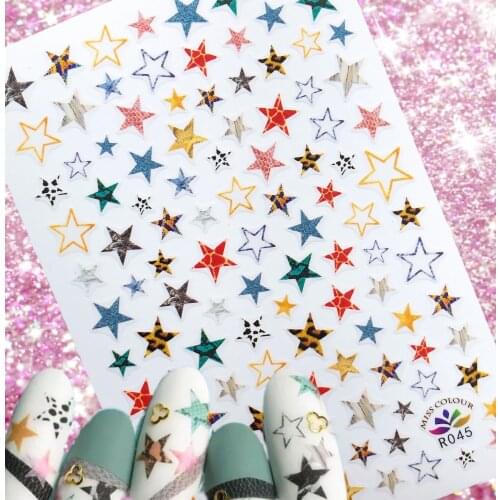 Stars series 3D Back glue Nail decal Nail sticker Nail decoration Nail art Nail tool Nail ornament HL34