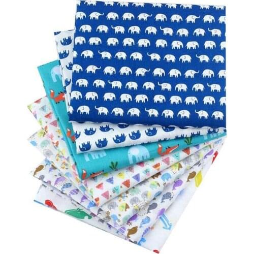 New Design 8/7/6PC Cotton Print Craft Fabric Bundle Patchwork Squares Quilting Patchwork DIY