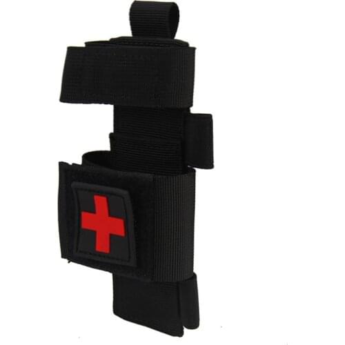 Outdoor First Aid Quick Flashlight Scissors Hanging Bag Slow Release Buckle Medical MilitaryTactical Emergency Tourniquet Strap