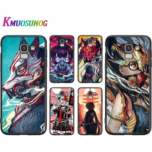Anime girl samurai For Samsung Galaxy J8 J7 J6 J5 J4 J3 J530 j730 Duo Core EU Prime Star 2018 2017 2016 Phone Case