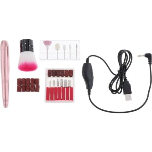 Electric Nail Drill Machine File Pen Kit For Acrylic Nails UV Gel
