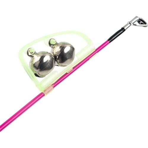 10 pcs/set Luminous Sea 50mm Bream Bell Automatic Double Bell Ring Fishing Alarm Fishing Tackle