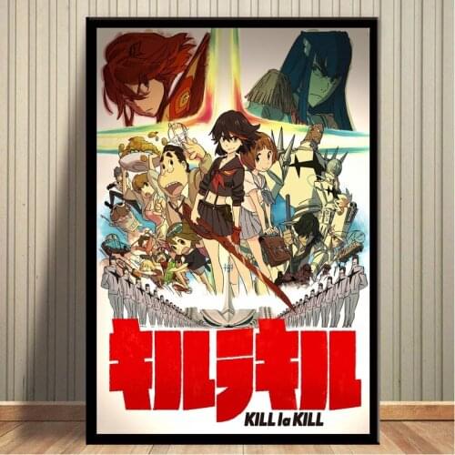 Canvas Pictures Home Decoration Painting Wall Art Kill LA Kill Anime HD Printed Nordic Creative Poster Modular For Living Room