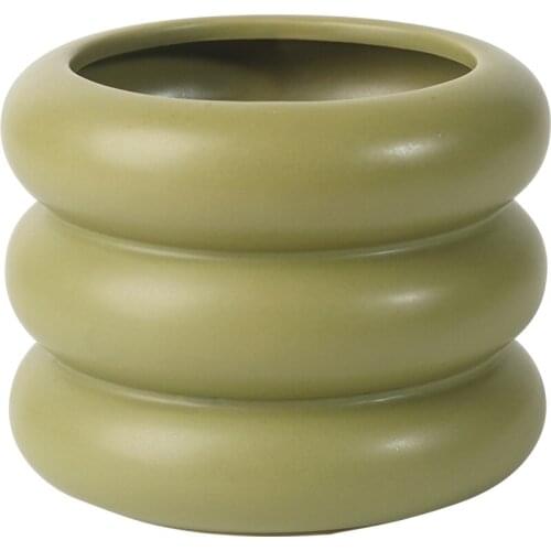 Tire design creative personality ceramic vase warm touch fleshy pineapple pot