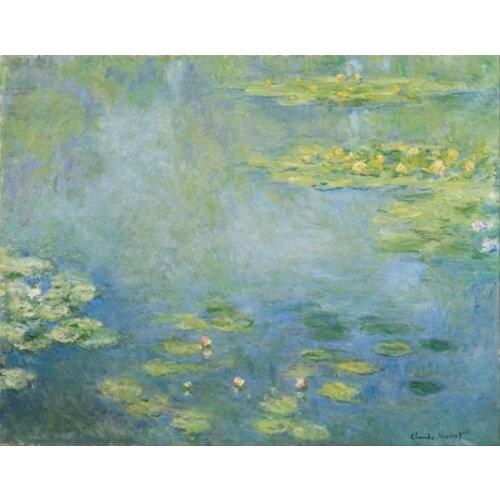 Claude Monet one Piece Lotus flower Home Wall Decor Canvas picture Art HD Print Painting For Home Office Decoration
