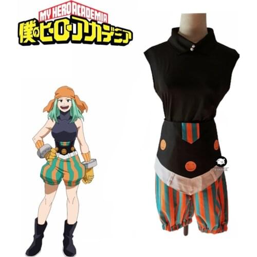 Cosplay My Hero Academia Cosplay Smile Hero Emi Fukukado Cosplay Costume with Bandana Halloween Costume for Women