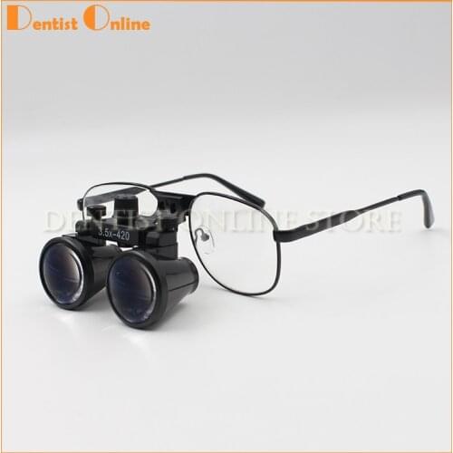 2.5X 3.5X420mm Dental Loupe Medical Surgical Loupes Binocular Galileo Magnifying Glasses Optical Magnifier Glasses