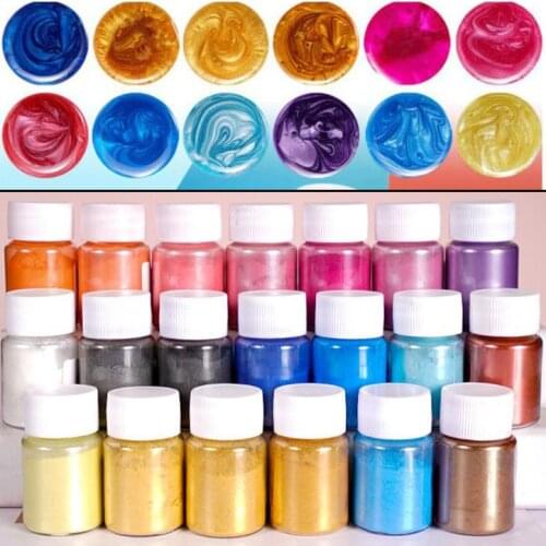 Metallic Pearlescent Pigment Gold Color Pigment For DIY Epoxy Resin Mold UV Resin Pigment For Jewelry Accessories Making