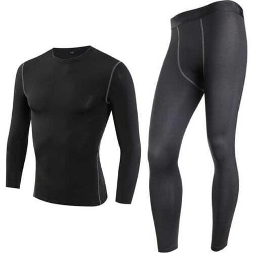 Men Pro Conpress Fitness Winter Thermal Underwear Set Quick Dry Gymming Male Spring Autumn Sporting Runs Yogaing Long Johns 1920