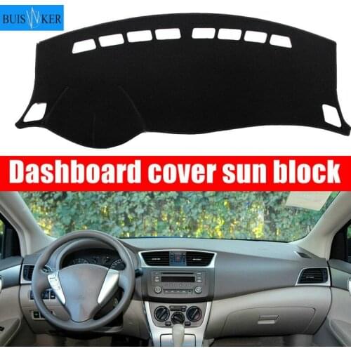 Car Dashboard Cover Mat Pad Interior Sun Shade Instrument Carpet Accessories For Nissan Pulsar / Sylphy B17 Sedan 2013 - 2017