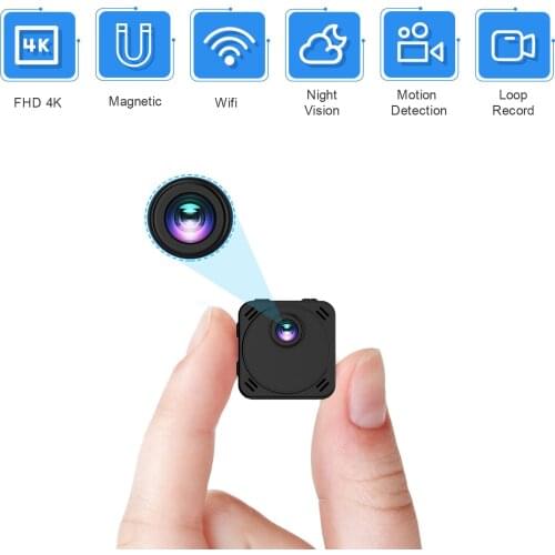 New 4K Mini Camera WiFi Smart Wireless Camcorder IP Hotspot HD Small Cam Motion Detection Vlog Espia Night Vision Video Micr