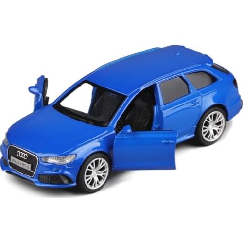 New 1:36 Scale Audi RS6 Wagon Diecast Alloy Metal Luxury Car Model With Pull Back Car For Children Toys Collection