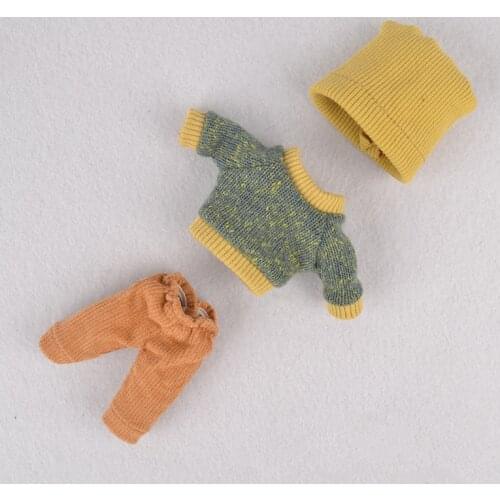 Clothes for 1/8 Bjd Fashion 16cm Doll Accessories Toys T Shirt Doll Clothes Girls Dress Up Toys Gifts