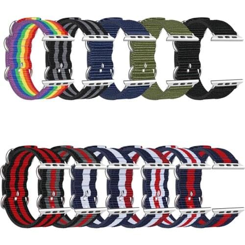 Nylon Loop strap for apple watch serie 6 SE 5 4 band 40mm 44mm sport bracelet Correa iWatch 3 band 38mm 42mm Wrist strap
