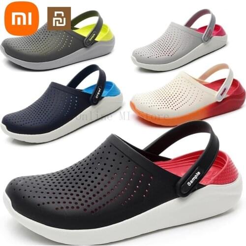 New Xiaomi Youpin Outdoor Beach Cave Shoes Non-slip Soft Bottom Breathable Thick Bottom Female Students Casual Sandals Slippers