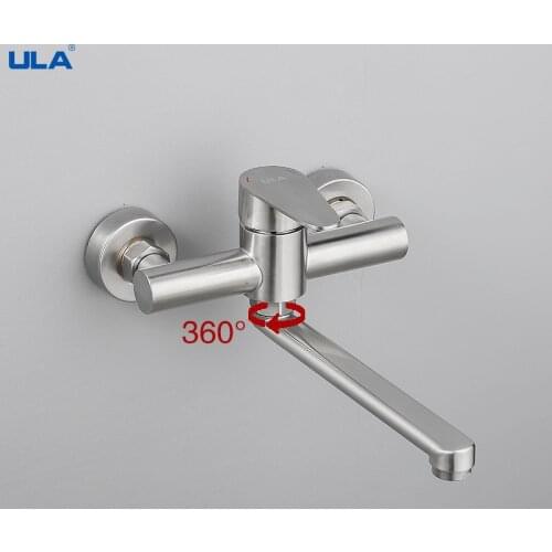 ULA Bathroom Faucet Mixer Bathtub Mixer Taps Hot Cold Shower Bathroom Bath Faucet Mixer Spout Wall Tap Shower System