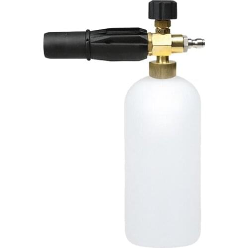 Adjustable Pressure Snow Foam Wash Jet Lance Bottle Car Wash - Black