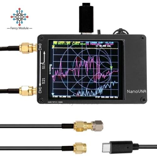 Diymore NanoVNA Vector Network Analyzer 50KHz-900MHz 2.8" Digital LCD Display Touch Screen HF VHF UHF Antenna Analyzer