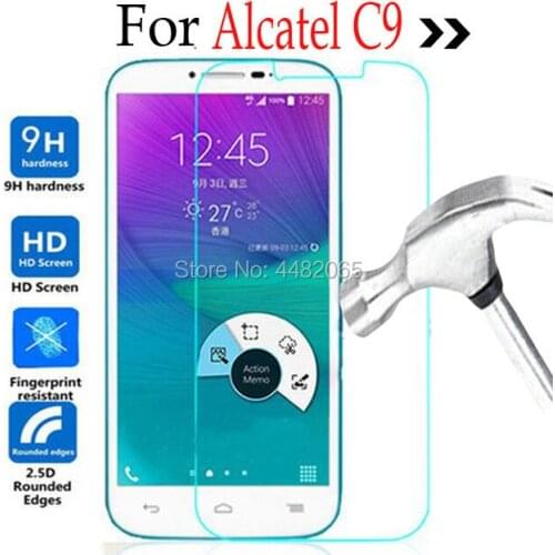 For Alcatel One Touch POP C9 Tempered Glass Lcd Screen Protector HD safety Protective Film on Onetouch C 9 7047 7047D 7047A