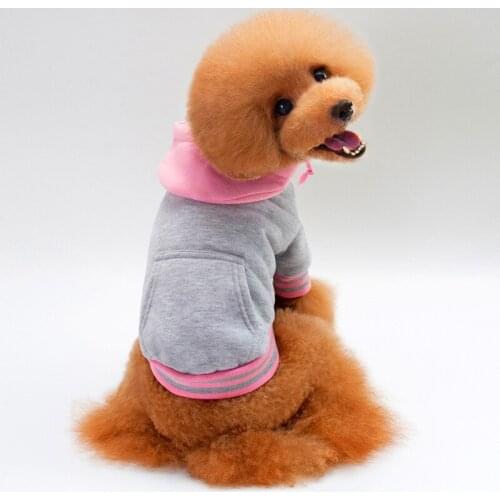 Winter Dog Clothing Warm Sports Sweatshirt Hooded Two-Legged Coats For Pug Pets Clothing Small Medium Big Large Dogs Pet Clothes