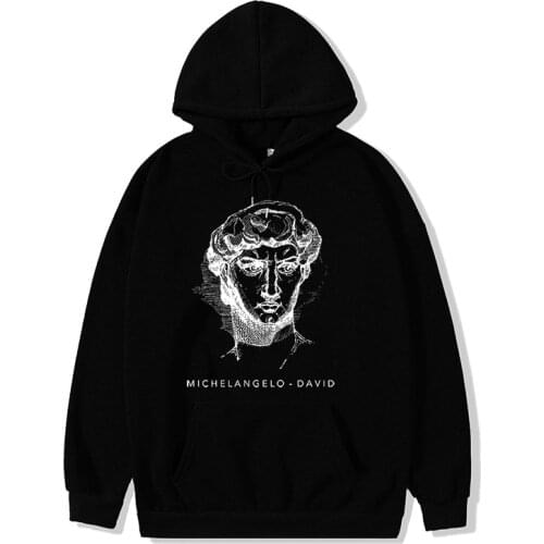 Winter Sweatshirt Boy Girl Long Sleeve Sculpture illustration Casual Simple Women Men Harajuku Cute Couple High Quality Hooded