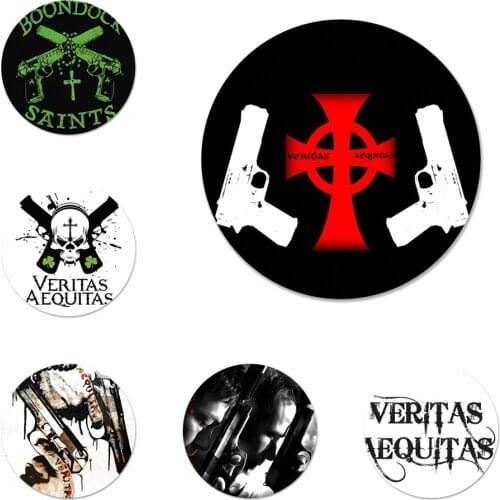 The Boondock Saints Veritas Badge Brooch Pin Accessories For Clothes Backpack Decoration gift