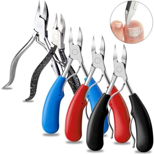 1Pcs Toenail Clipper Nail Nippers Ingrown Toenail Foot Nail Cutter Pedicure Scissors Dead Skin Dirt Remover Podiatry Care Tool