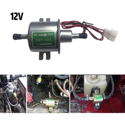 12v HEP-02A Electric Fuel pump low Pressure Bolt fixing wire Diesel Petrol for car carburetor Motorcyle ATV HEP02A