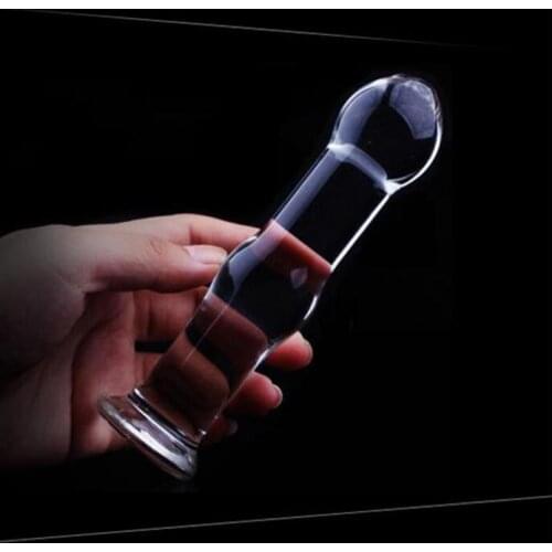 14*3cm Glass Anal Butt Plug Adult Male Female Masturbation Crystal Anal Dildo Sex Products Ass Sex Toys for Women Men Anal Wand