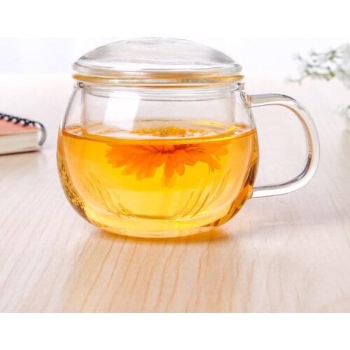 330ml Heat Resistant Glass cup,teacup with lid filter/strainer,coffee,Home office Dinkware,pu'er/Dahongpao/Milk oolong/white tea