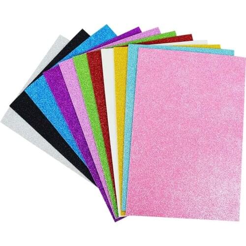 5pcs Glitter Sponge Paper Handmade Origami Arts Crafts Multicolor Paper Decoration Kids Kindergarten DIY Scrapbooking Supplies