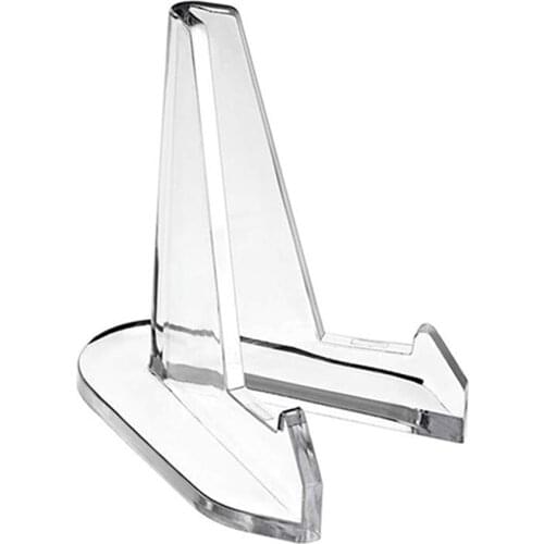 Acrylic Display Stand Clear Plastic Easels Stable Plates Stand Coins Holder Collection identification supplies