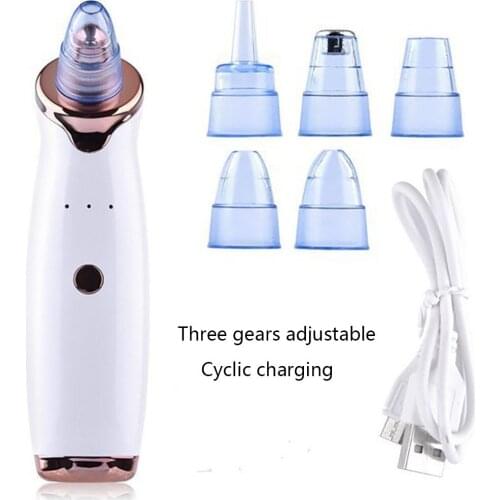 Facial Blackhead Remover Electric Pore Cleaner Blackhead Black Point Vacuum Cleaner Tool Black Spots Pore Cleaner Machine