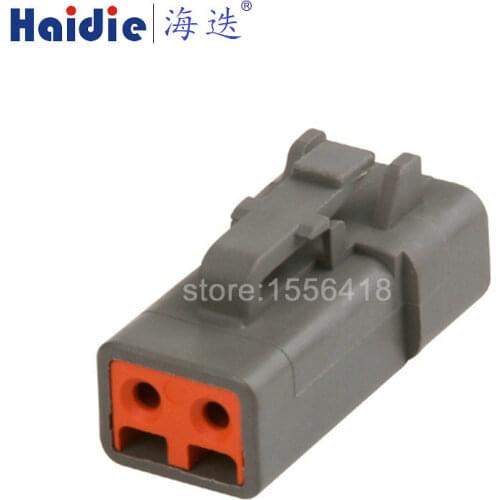 Free shipping 2sets 2pin auto waterproof wiring harness Large current connector DTP04-2P
