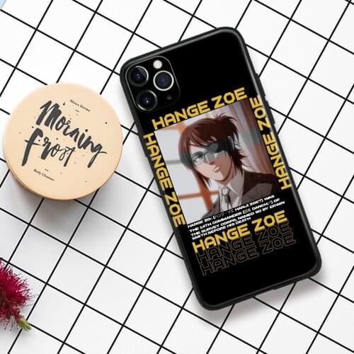 Hange Zoe Attack on Titan Anime Phone Case For IPhone 11 12 Mini Pro XS Max X XR 6s 7 8 Plus SE Soft TPU Glass Cover