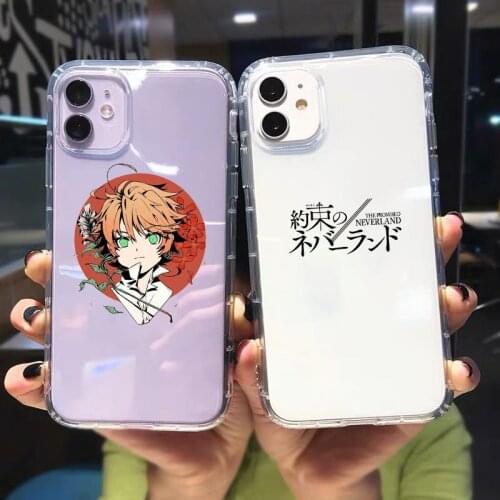 ZUIDID Anime The Promised Neverland Phone Case For iPhone 12 11 Pro XS MAX 7 X XR SE2020 8 6Plus Cute Clear Soft TPU Cover Shell