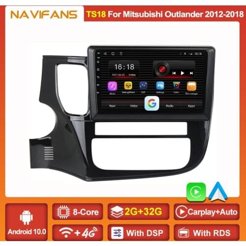 DSP Carplay 6+128G Android 11 Navigation GPS For Mitsubishi Outlander 3 GF0W GG0W 2012-2018 Car Radio Multimedia Video Player BT