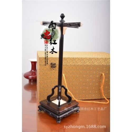 Ebony Square boutique brush hanging ebony penholder pen hanging paper stationery tenon joint structure