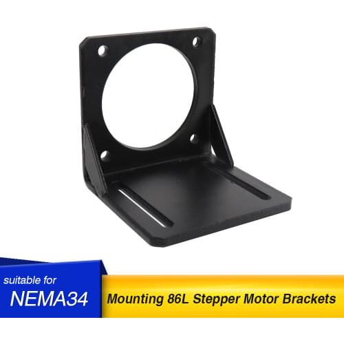 1PCS NEMA34 mounting for 86 stepper motor L bracket Brake stepper motor fixing bracket mounting base New standard size