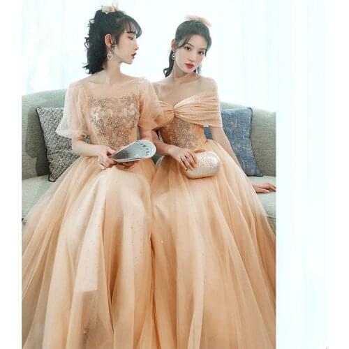 Bridesmaids Dresses Illusion A-Line Short V-Neck Spaghetti Straps Sequined Embroidery Beading Lace Women Wedding Party Gown E575