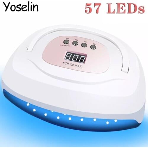 UV LED Lamp For Nails Gel Polish Drying Professional Nails Dryer With 57 LEDS Lamp For Manicure Nail Art Salon Tools