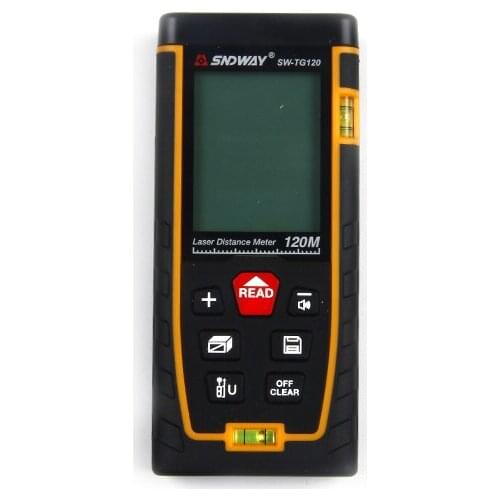 SW-TG120 SNDWAY laser measure distance meter lcd digital laser ruler rangefinder