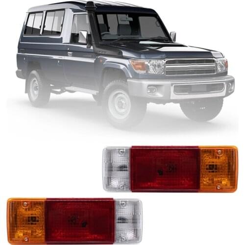 Left Right Rear Tail Light Driving Light for Toyota Landcruiser 70 75 78 79 Series Troopy 1985 1986 1987 1988 1989 1990