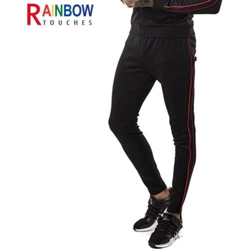 Rainbowtouches Mens Sports Casual Pants Running Fashion Outdoor Fitness Slim Solid Color Sweatpants Superior Quality