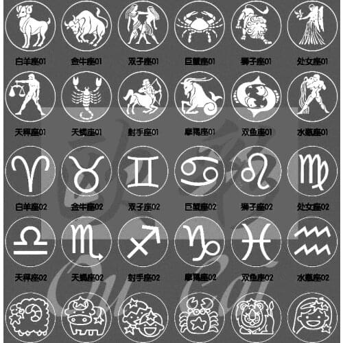 New Hot constellation wax seal stamp with wood handle,DIY Scrapbooking wax stamp copper head, Vintage Gift high quality 138