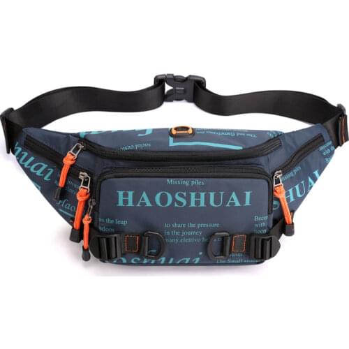 2021 New Waist Belt Bag Oxford Men Shoulder Bag Chest Pack High-quality Soft Leather Fanny Pack Waist Bags Street Hip Hop Purse