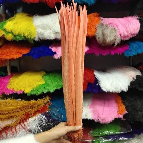 Wholesale 500pcs 16-18inches/40-45cm Beautiful Water Red Pheasant Feather Wedding Decoration Party Supplies Feathers